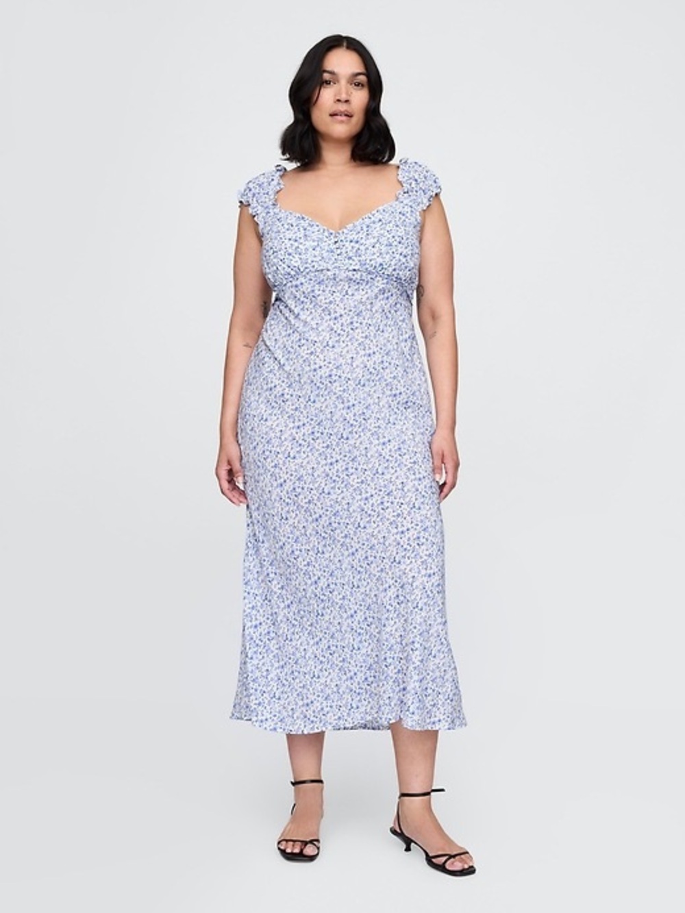 GAP Crepe Floral Midi Dress